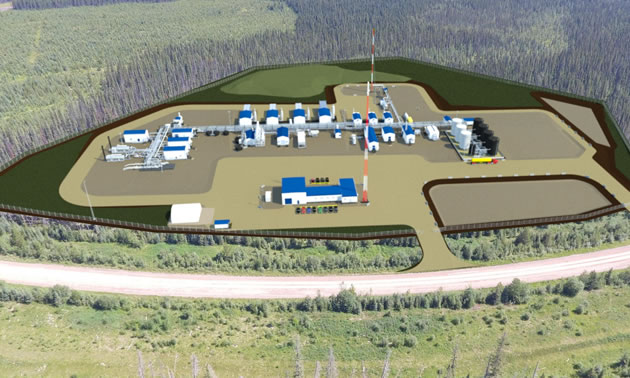 A schematic of CSV Midstream Solutions current Resthaven Gas Plant project. 