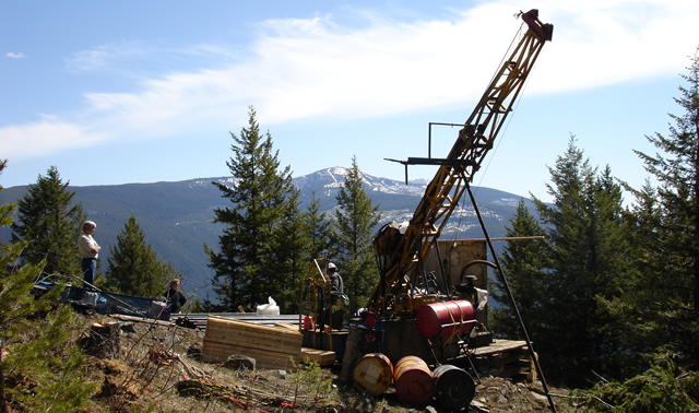 Photo of drilling at the Iron Range Property
