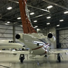 Photo of airplane in hanger