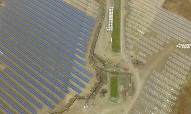 An overview of the Brooks Solar Project. 