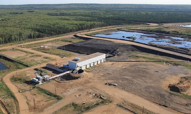 Aerial view Fort Hills Oils Sands project
