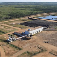Aerial view Fort Hills Oils Sands project