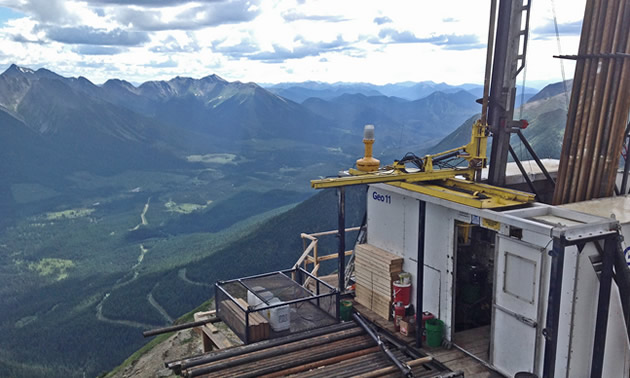 Geotech drill rig on a project in the Golden Triangle in northwest B.C. 