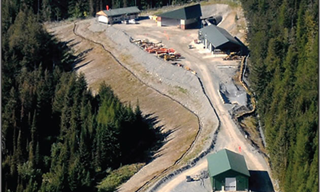 The portal facilities at the entrance of the Montanore Mine, in northwest Montana. 