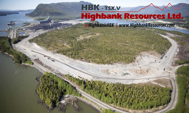 Aerial view of Highbank Resources