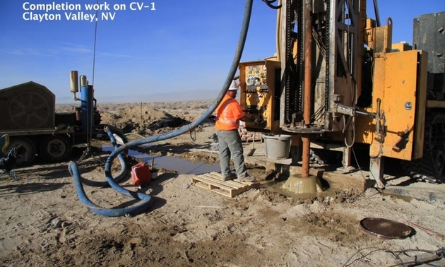 Pure Energy Drills on their Clayton Valley property in Nevada 