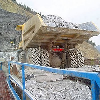 An industrial mining operation. 