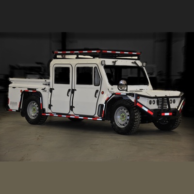 The Marmot electric vehicle, designed for underground hardrock mining 