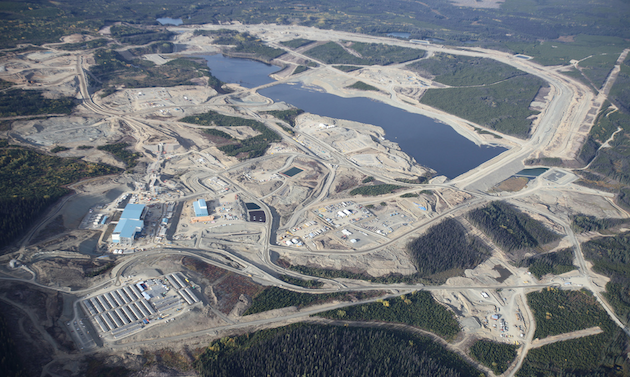 Aerial photo of Thompson Creek Metals Company Inc.'s Mount Milligan open-pit