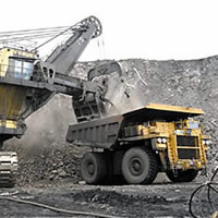 Photo of mining vehicles