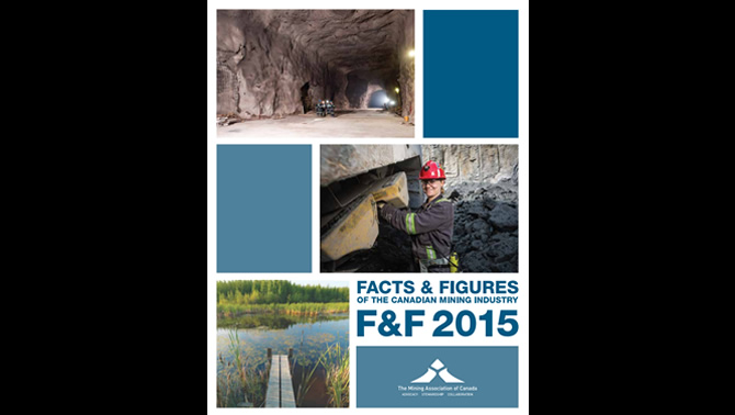 The front cover of the Mining Association of Canada's report. 