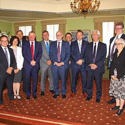Photo taken at an innovation roundtable with Minister Carr and government officials on June 16, 2016.