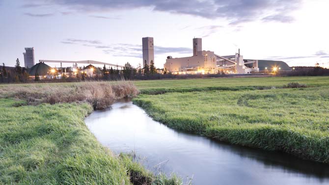 Picture of Picadilly potash operations in New Brunswick. 