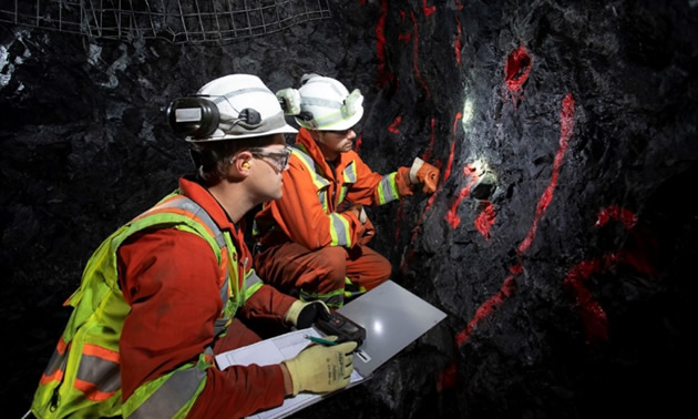Underground testing at the Madsen Gold Project. 