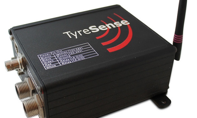 Black box receiver by TyreSense. 