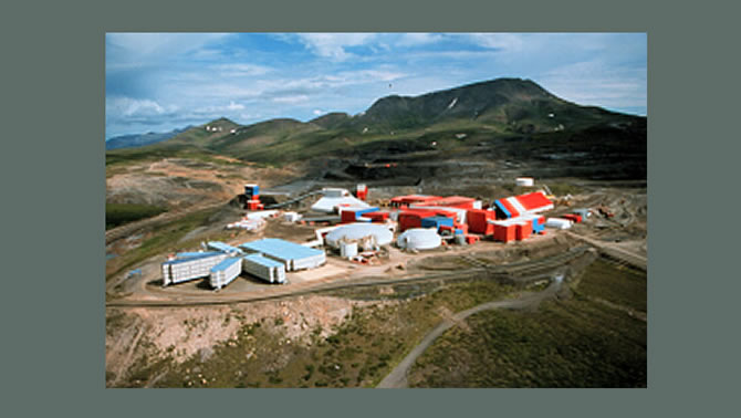 Picture of the Red Dog Mine, owned by Teck. 