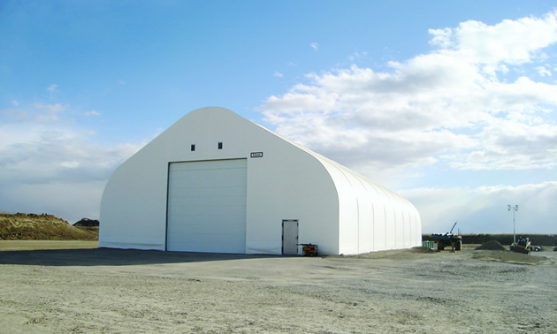 A 60’x120’ T Series Engineered Building located in Calgary Alberta, it is an industrial storage building.
