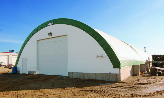 A 50’x42’ A Series Engineered Building located in Martensville Saskatchewan. It is a salt and sand storage building for a local construction company.
