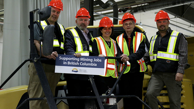 Minister of Energy and Mines Bill Bennett today announced action to help keep thousands of B.C.’s metal and coal mines workers on the job by allowing mining companies to temporarily defer a portion of their hydro bills.