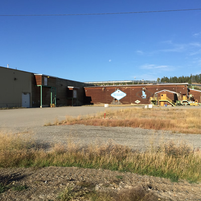 Picture of the old Tembec Mill site in Cranbrook, B.C. 