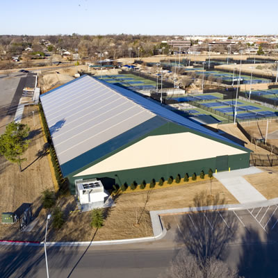The new OKC Tennis Centre constructed by Legacy Building Solutions. 