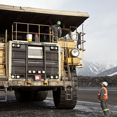 Picture of huge mining truck. 