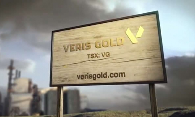 Veris Gold signage
